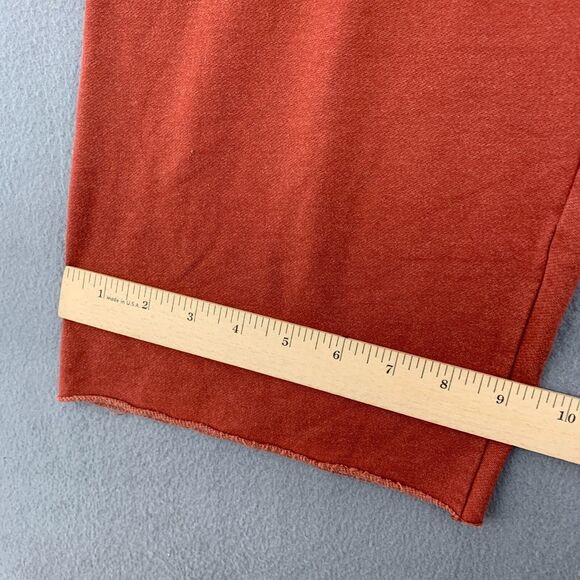 Nike Yoga Luxe Womens Small Cropped Fleece Pants Fall Brown Wide Leg Stretch - Picture 6 of 16